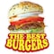 Signmission The Best Burgers Decal Concession Stand Food Truck Sticker, 8" x 4.5", D-DC-8 The Best Burgers19 D-DC-8 The Best Burgers19 - alternate 1